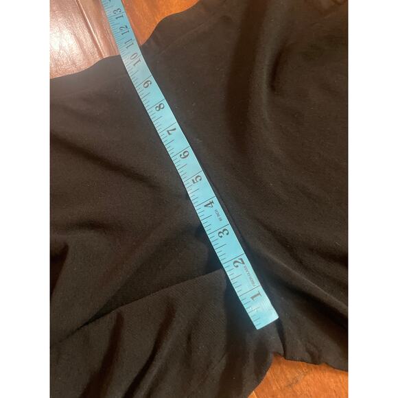 Jean Paul Gaultier FUZZI Black Mesh Pull On Wide Leg Pants STRETCH COMFY Small S - Picture 6 of 6